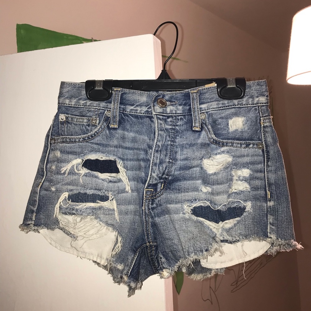 Vintage Hi-Rise Festival Denim Shorts